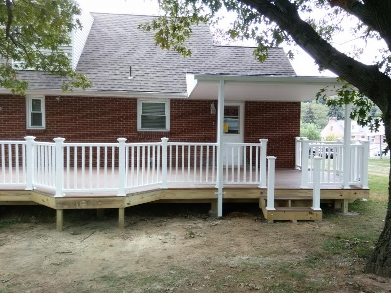 Deck with porch